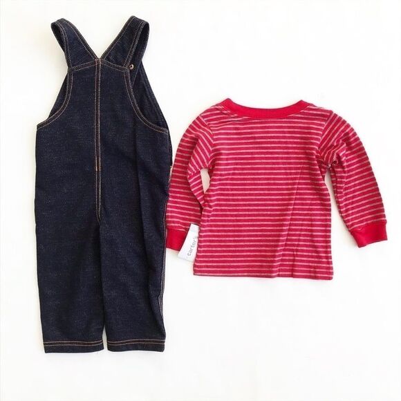 Carters NWT overalls set 12 months - Picture 7 of 7